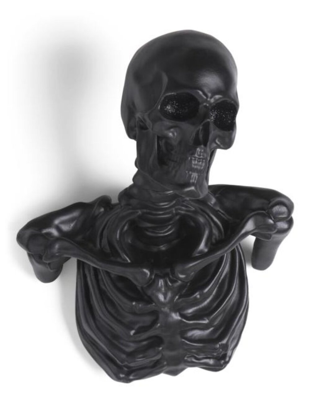 Christian Siriano Gothic Skull Wall Hanging Decor Halloween Black